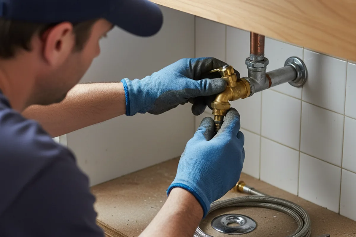 Shutoff valve and fitting work during Repiping in Rupert
